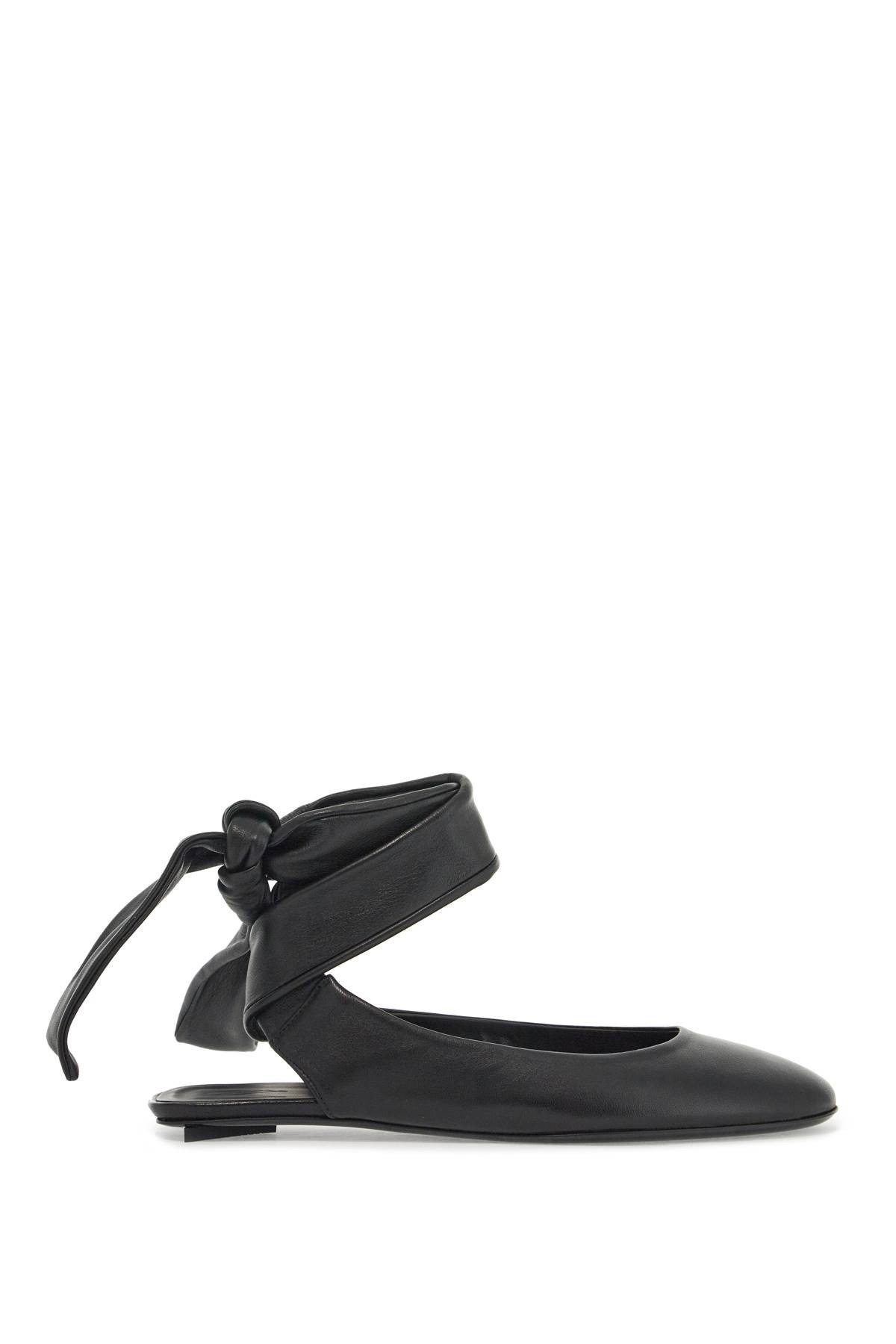Attico Cloe Flat Ballerinas In Black
