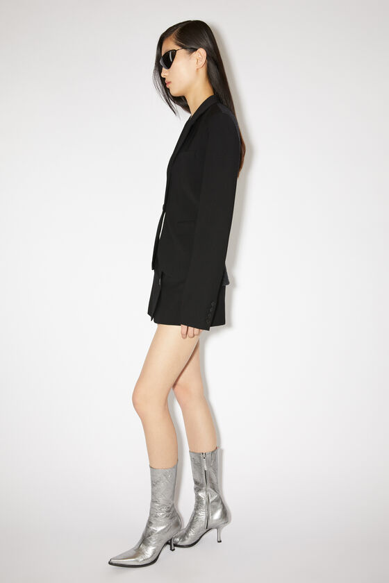 Acne Studios Notched-lapel Single-breasted Blazer In Black