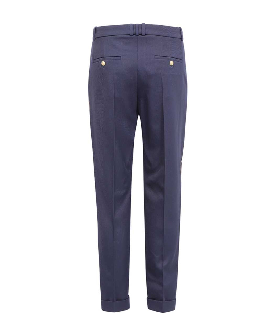 Balmain Belt Ring Casual Pants In Black