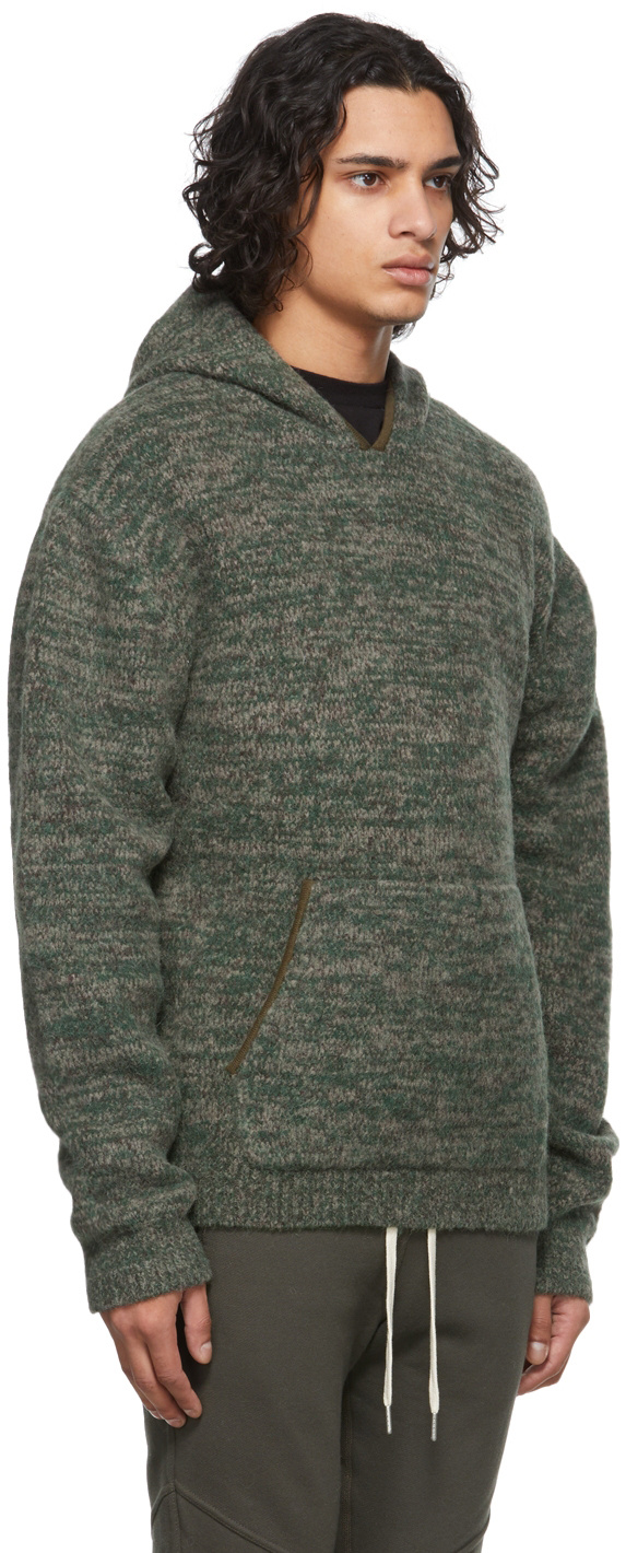 John Elliott Andres Knitted Hoodie In Black