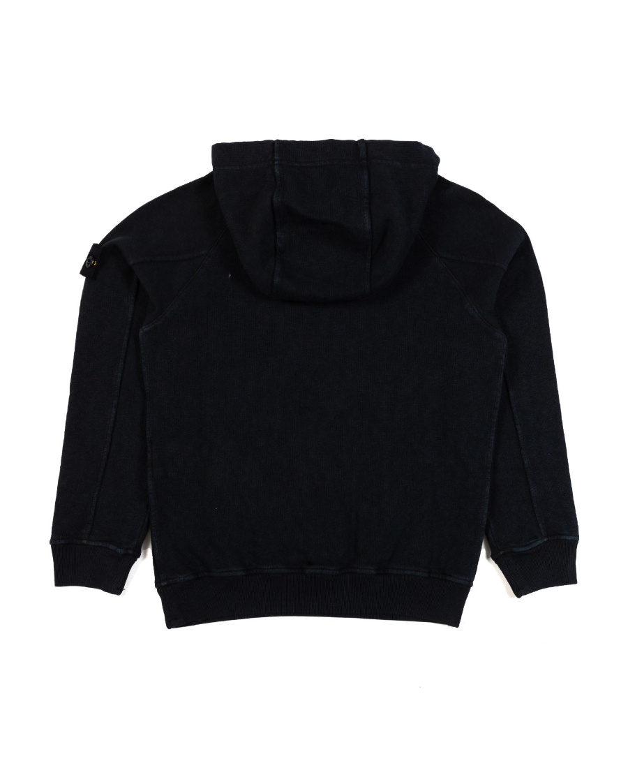 STONE ISLAND STONE ISLAND JUNIOR LOGO PATCH LONG-SLEEVED HOODIE