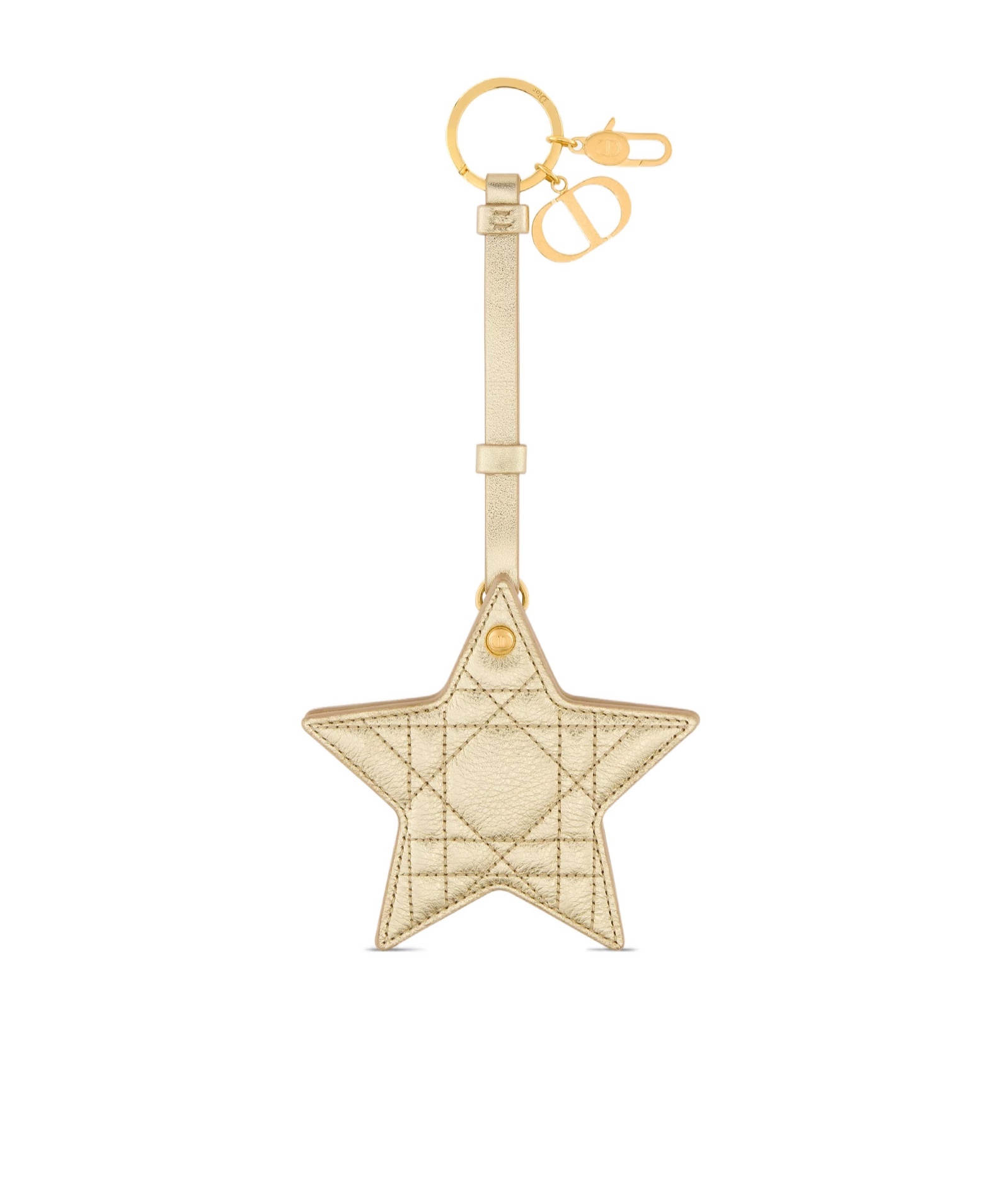 Dior Star Key Chain In Nude