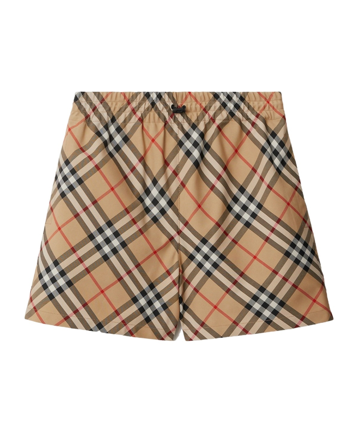 Burberry Ekd Vintage Check-print Shorts In Gray