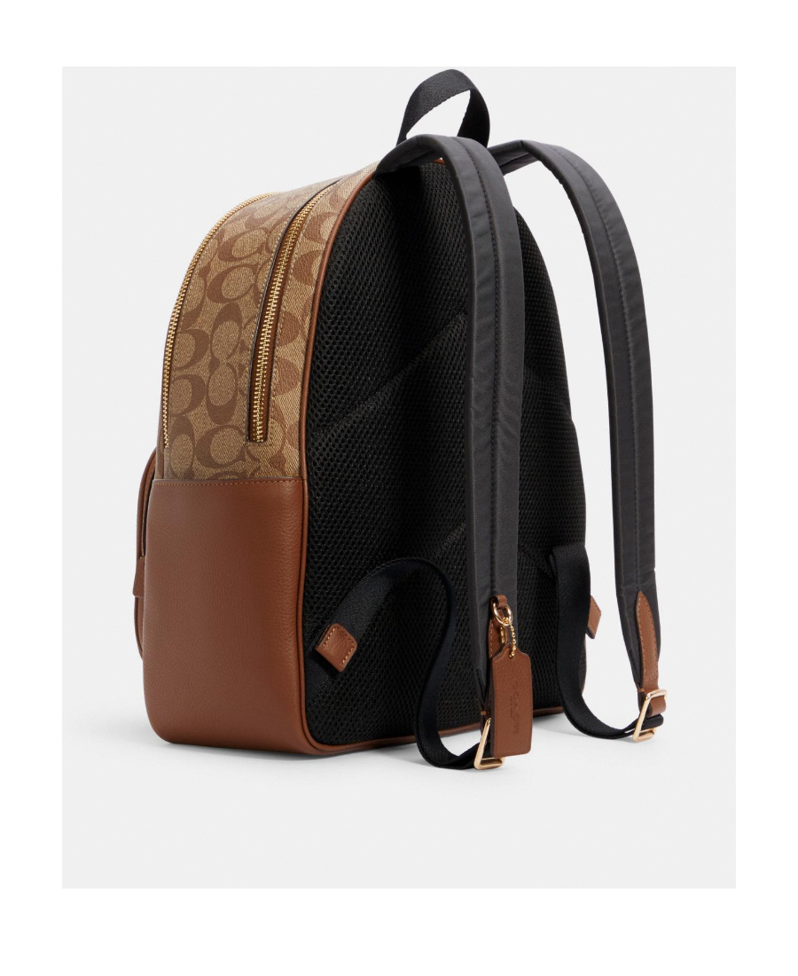 Coach Classic Logo Backpack In Brown