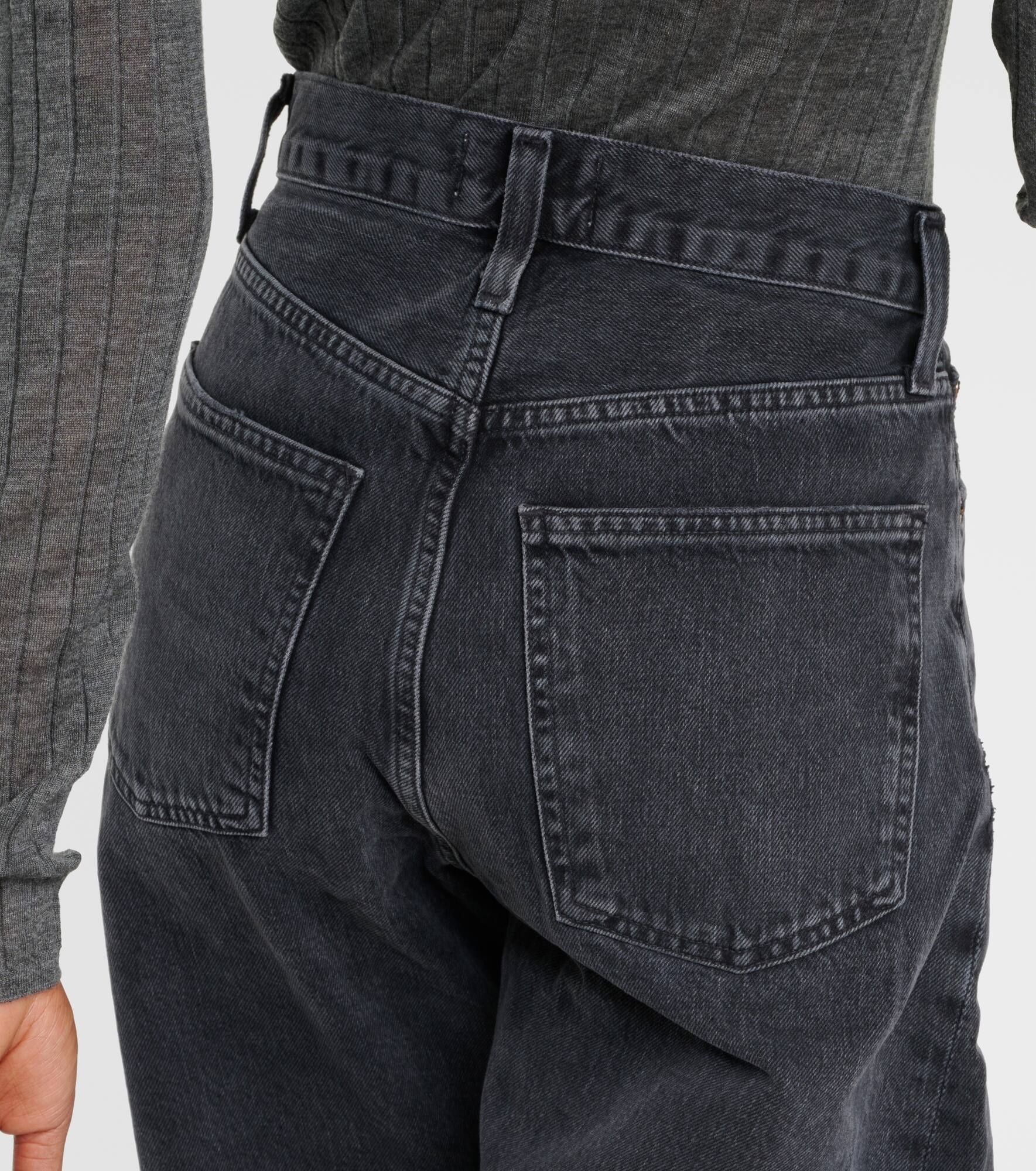 Agolde High-waisted Jeans In Black