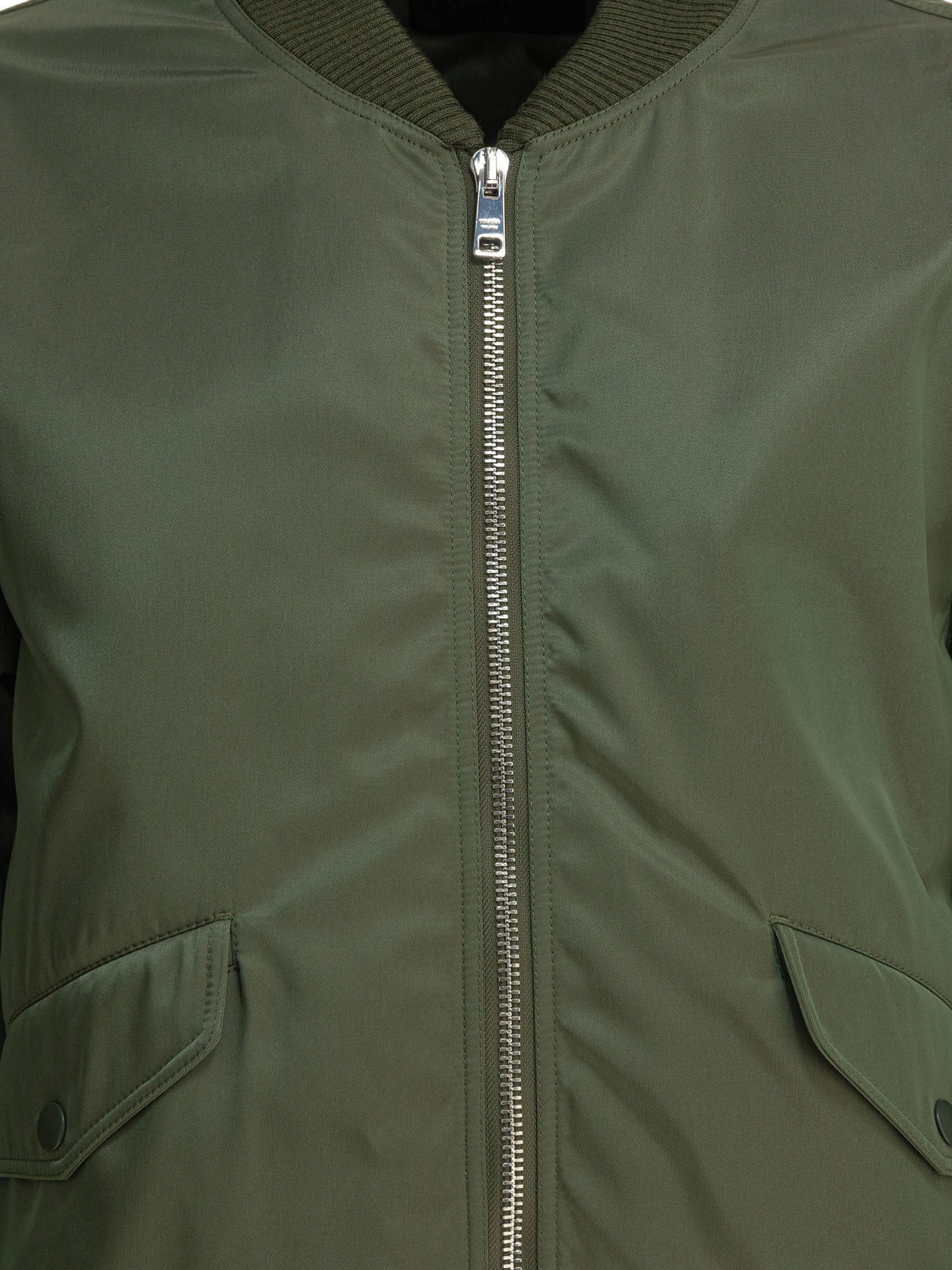 Prada Long Sleeve Casual Jacket In Green