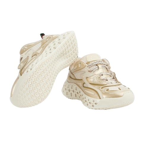 Gucci Cub3d Platform Sneakers In Nude