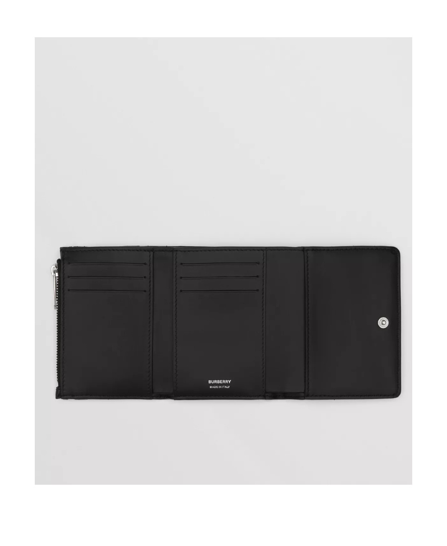 Burberry Small Lola Wallet In Leather In Black