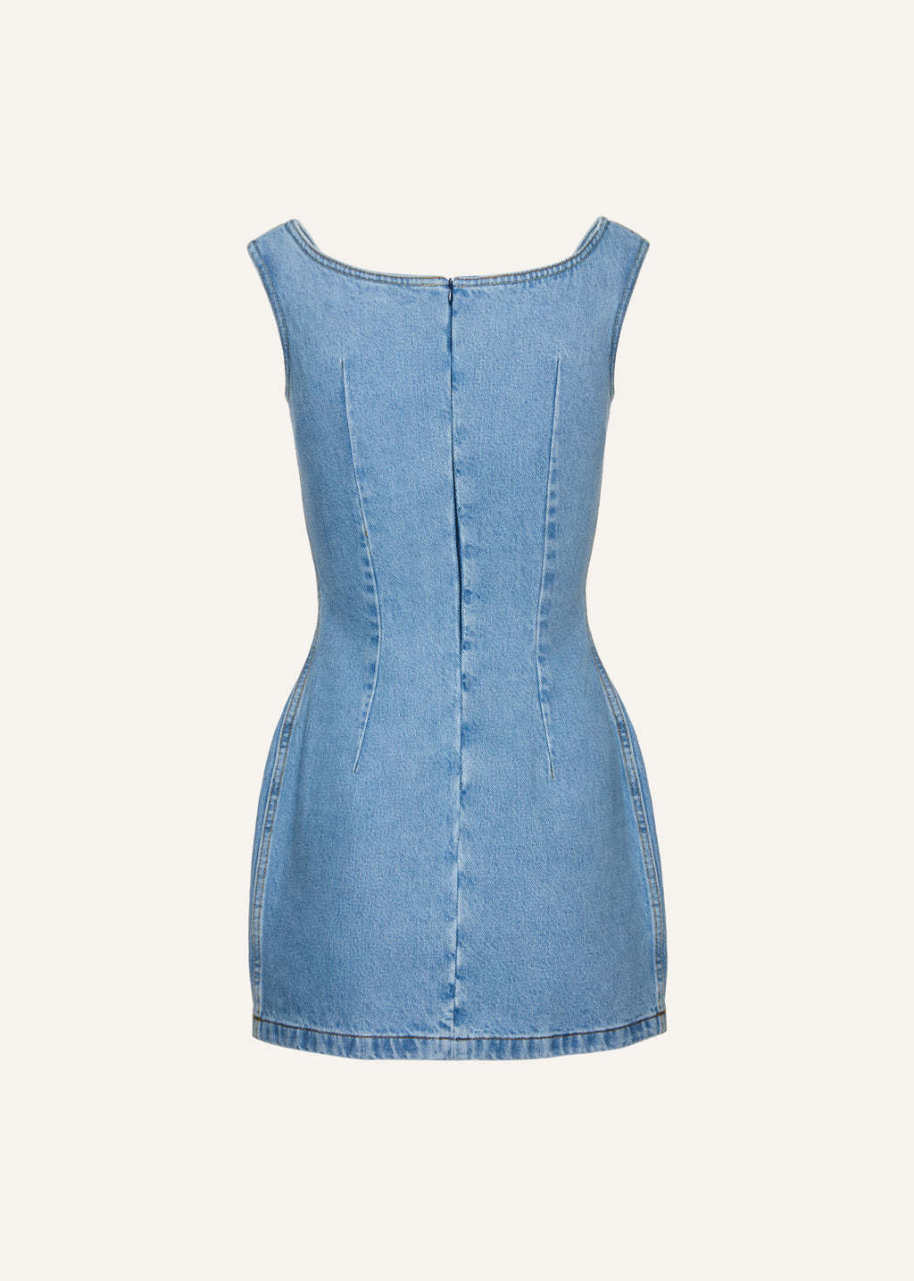 Magda Butrym Denim Mini Dress In Blue