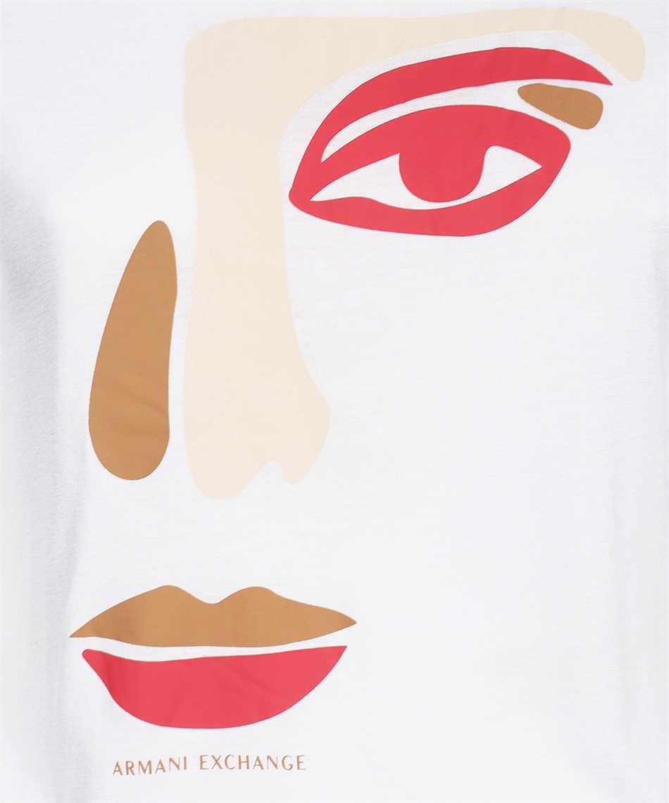 Armani Exchange T-shirt With Round Neck And Short Sleeves In White