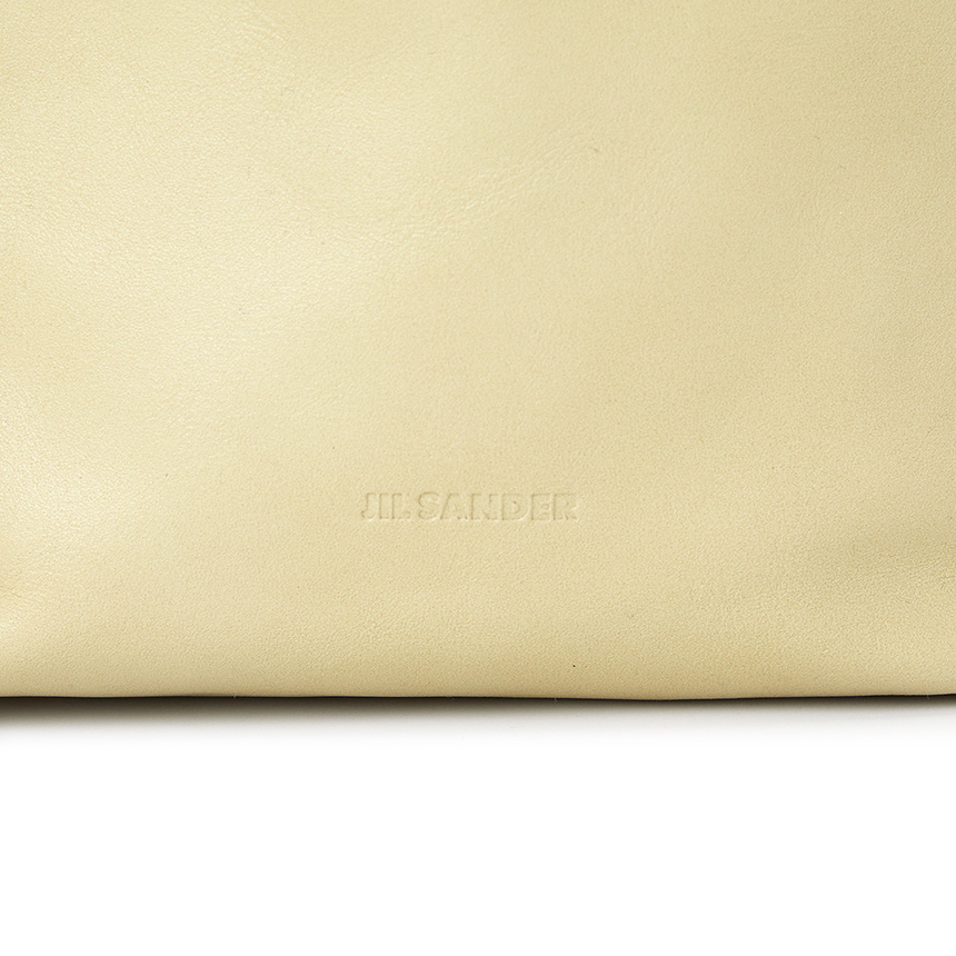 Jil Sander Logo Shoulder Bag In Nude