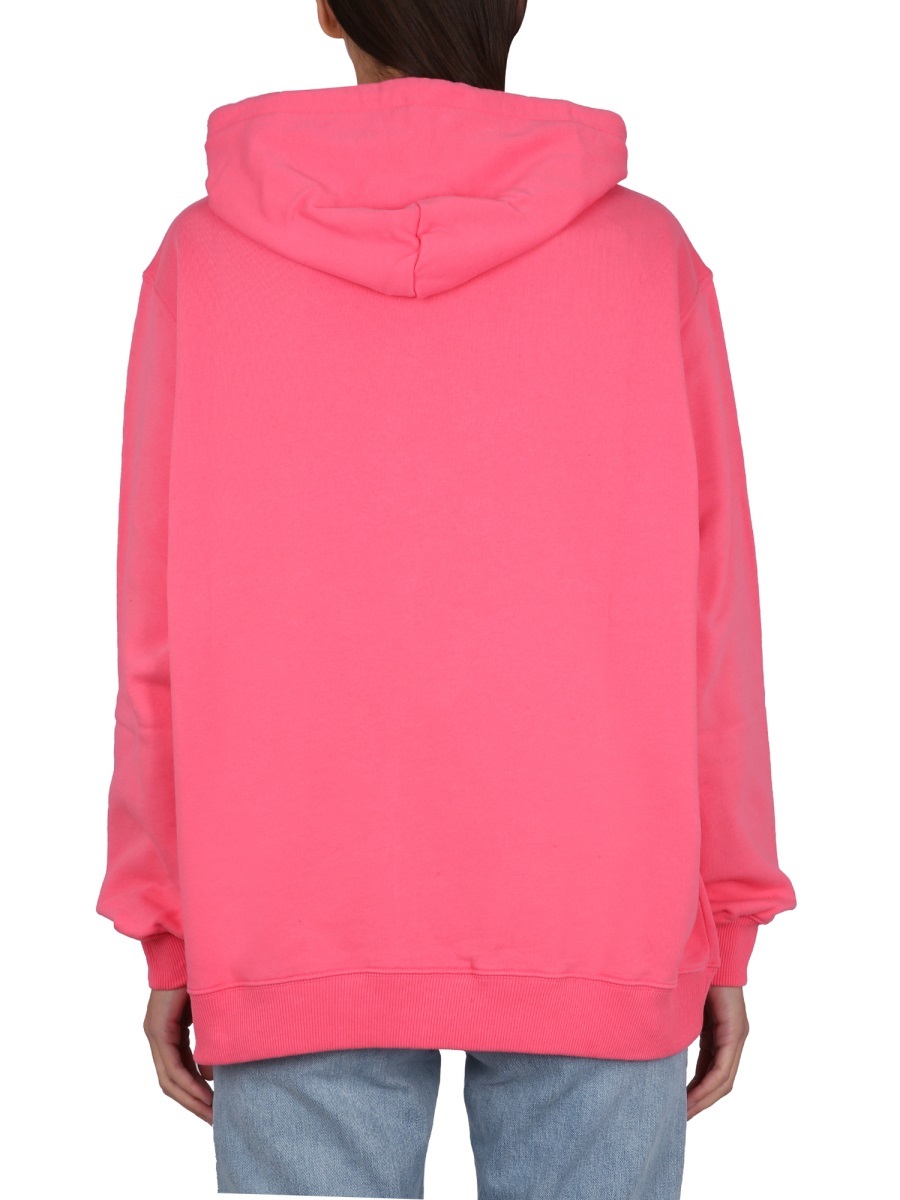 MSGM MSGM CAT PRINTED DRAWSTRING HOODIE