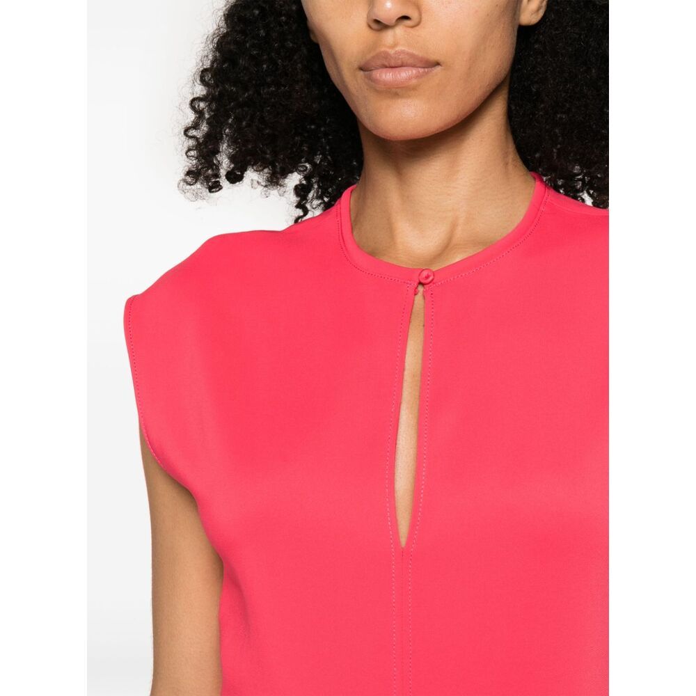 FORTE FORTE KEYHOLE NECKLINE DRESS