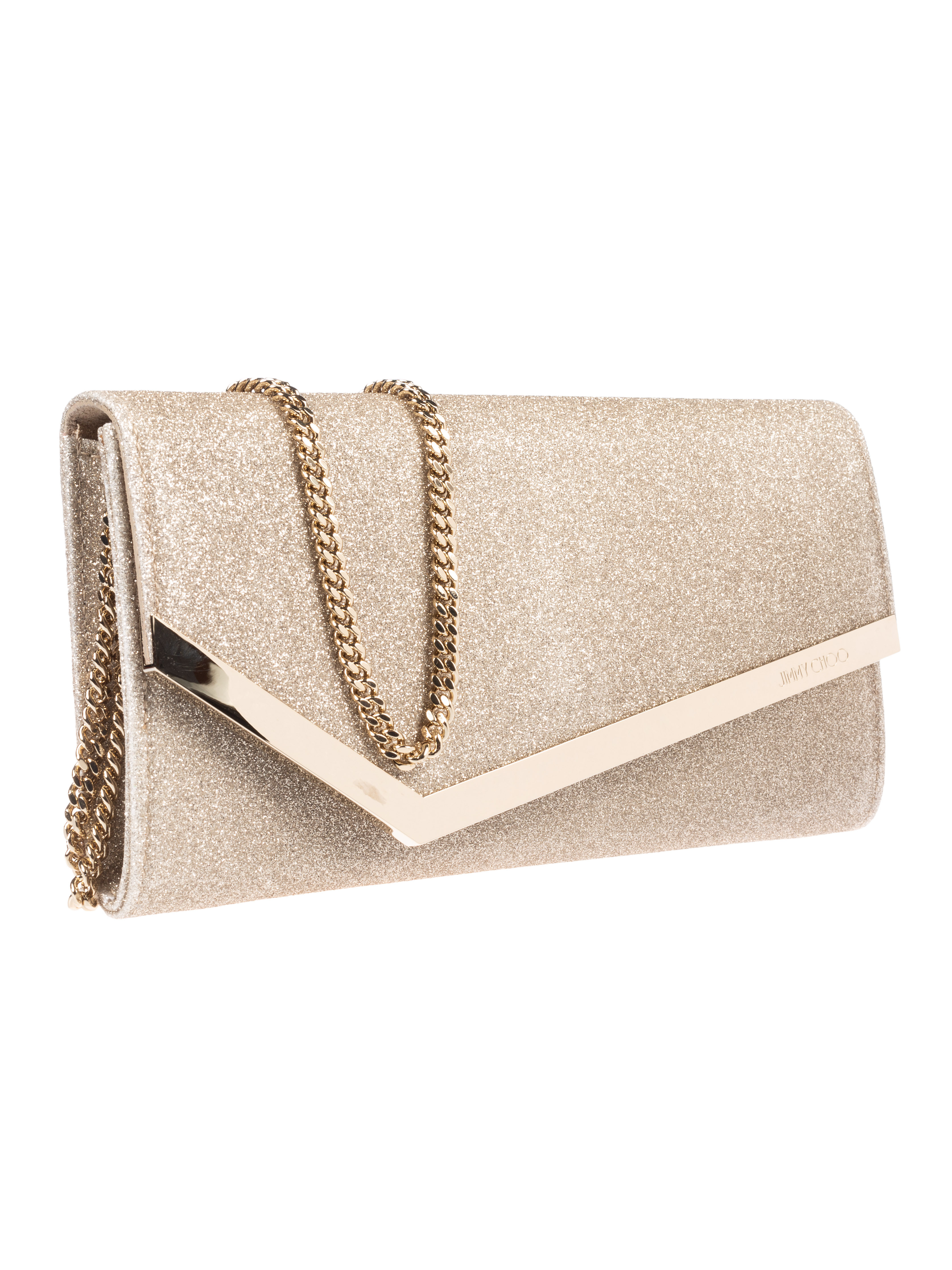 Jimmy Choo Emmie Clutch In Nude