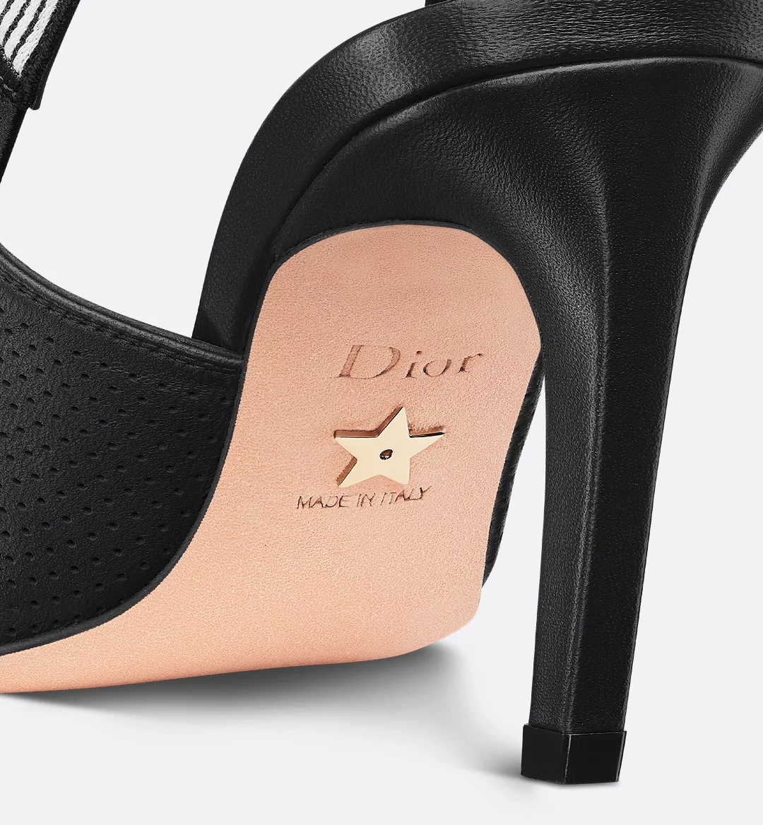 Dior Toujours Heel Sandals In Black