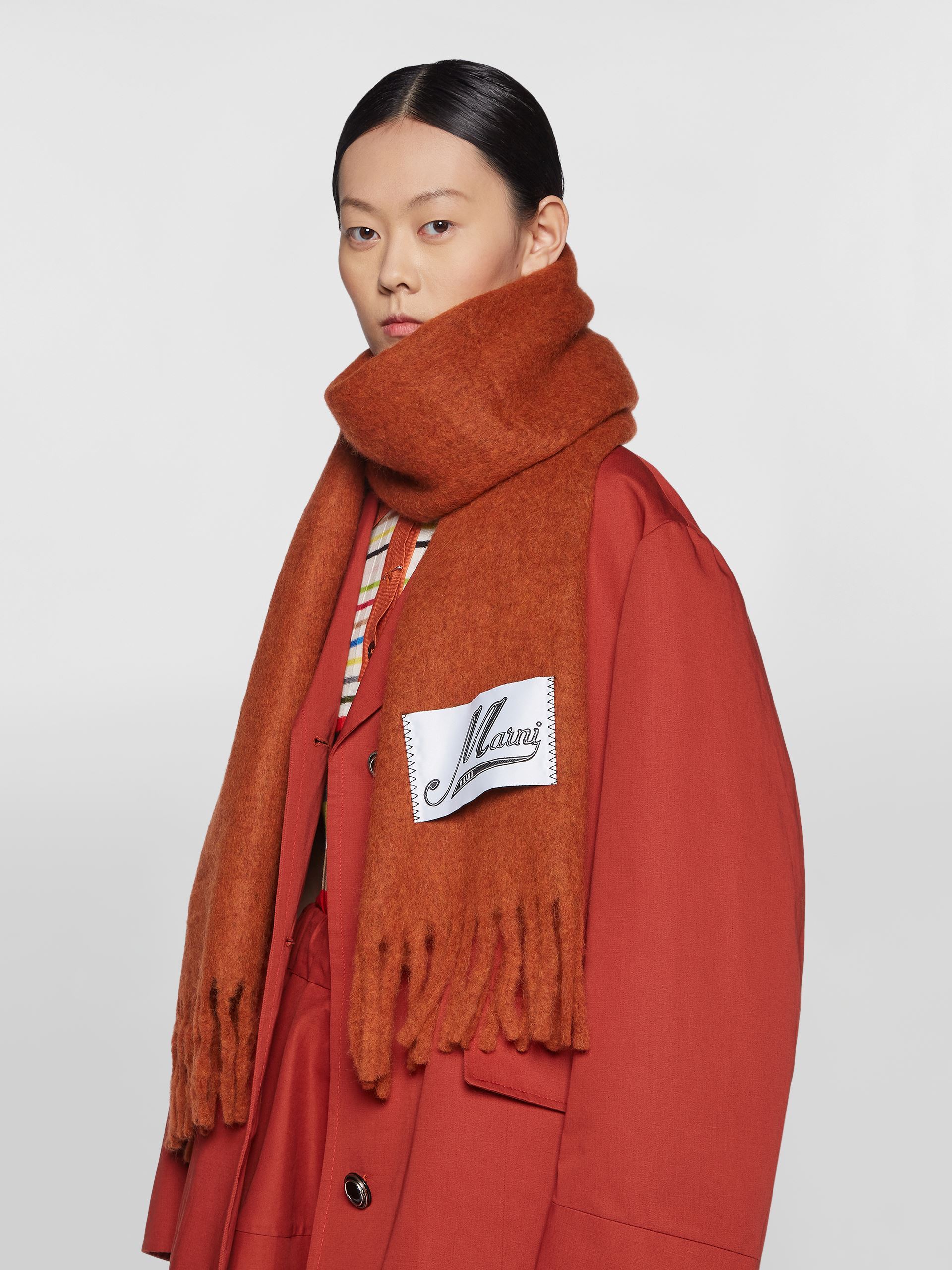 Marni Scarf With Stylish Fringed Edges