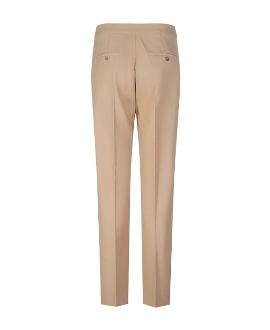 Max Mara Zemona Wool Casual Pants In Nude
