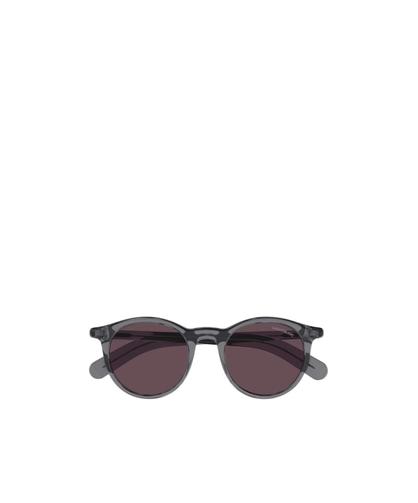 Montblanc Eyewear Round Frame Sunglasses In Black