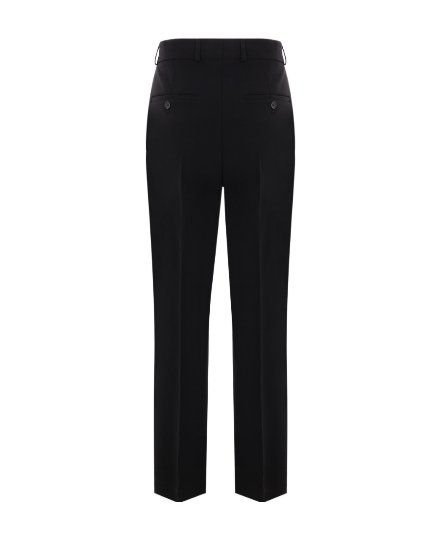 Totême Black Wide-leg Trousers In Black