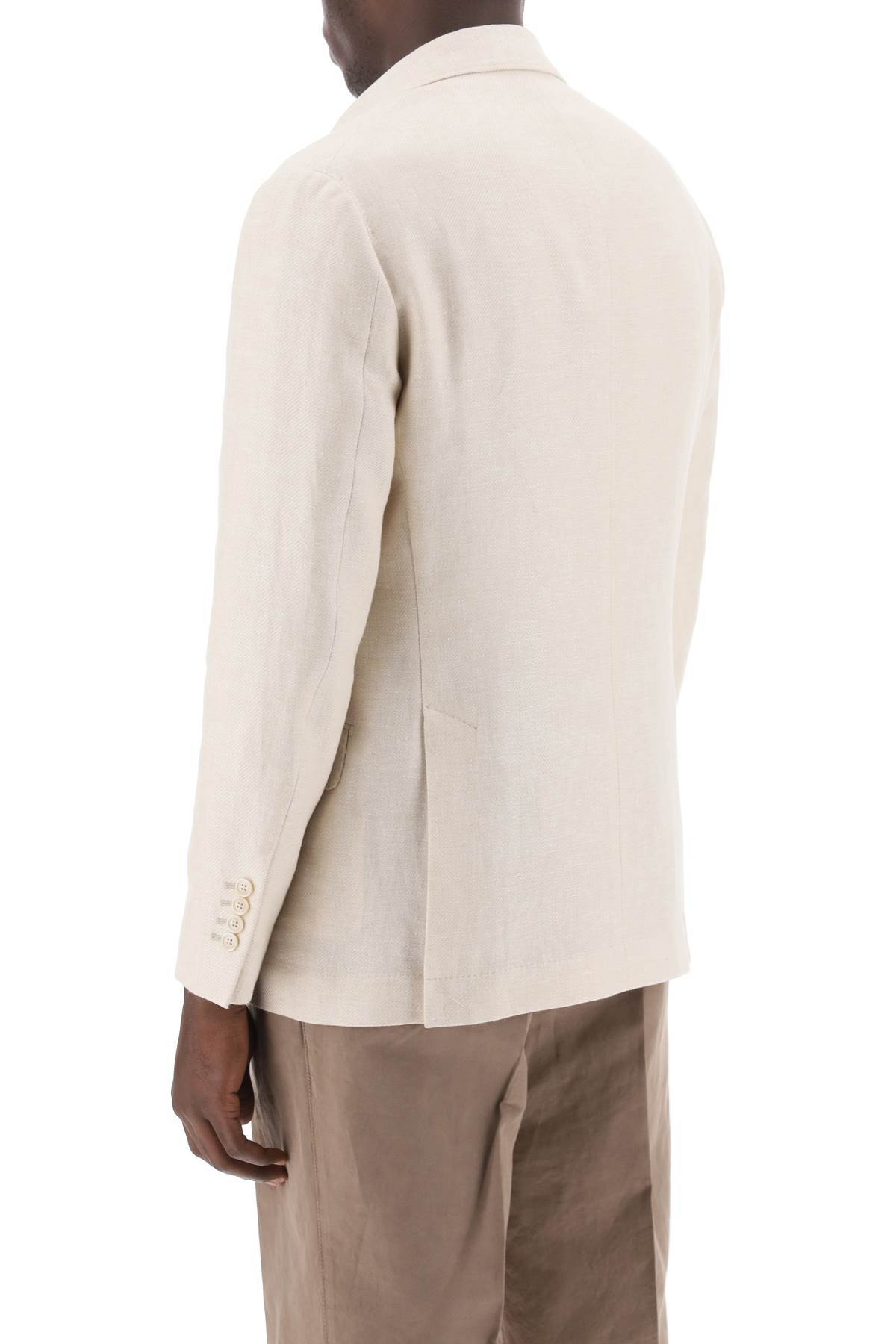 Brunello Cucinelli Single-breasted Tailored Blazer In Neutral