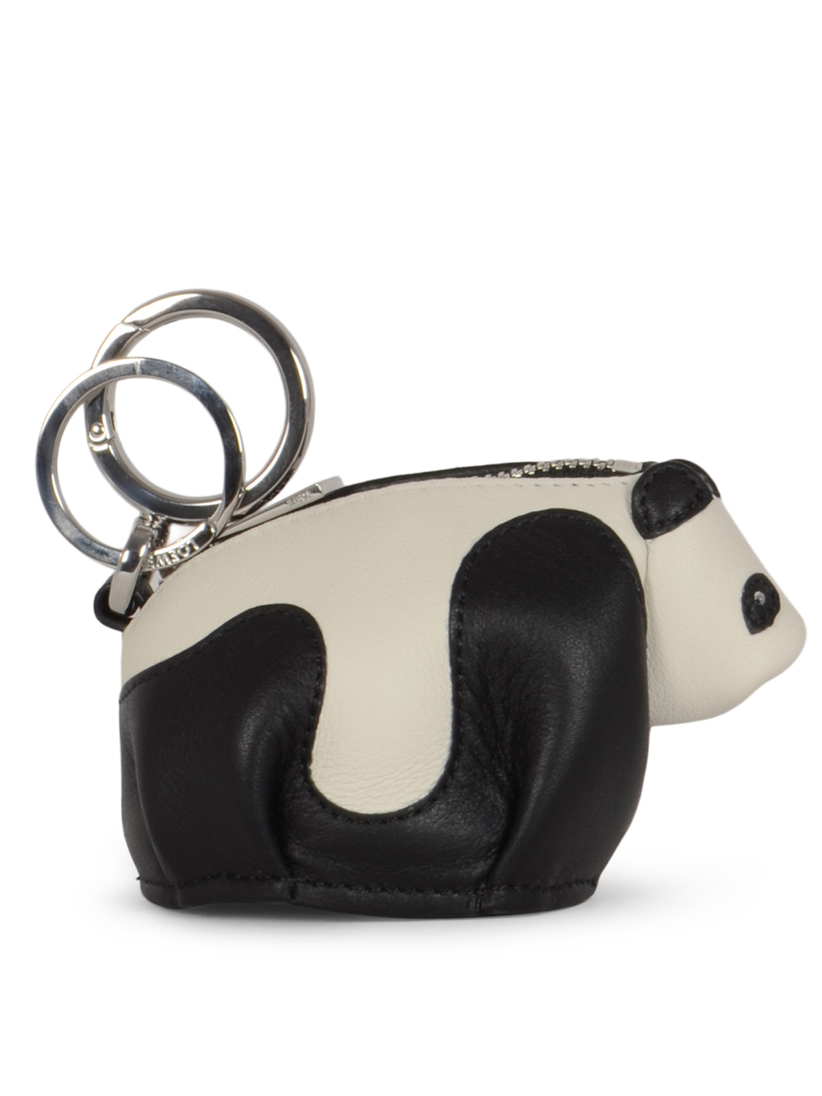 Loewe Panda Key Bag In Black