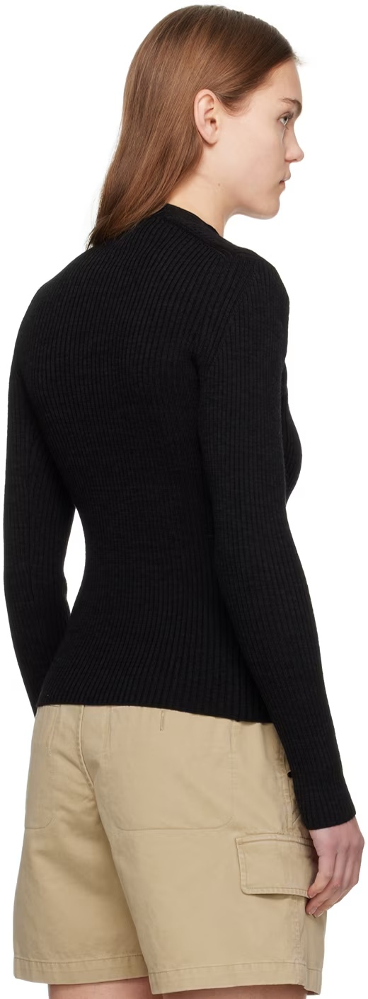 Isabel Marant Hollowed-out Detail Wool Sweater In Black