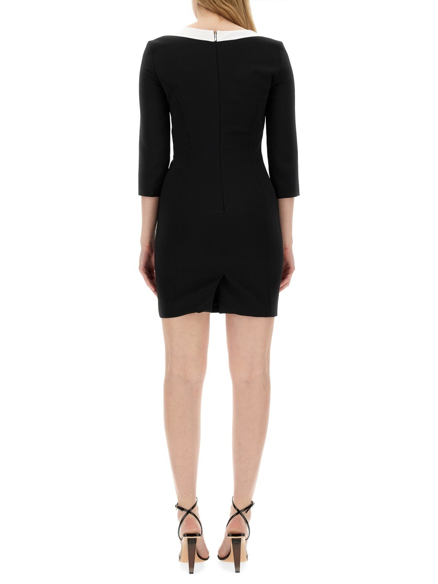 Moschino Crepe House Symbols Dress!? In Black