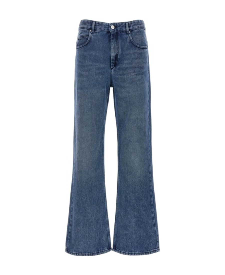 Isabel Marant High-rise Bootcut Denim Jeans With Belt Loops In Blue
