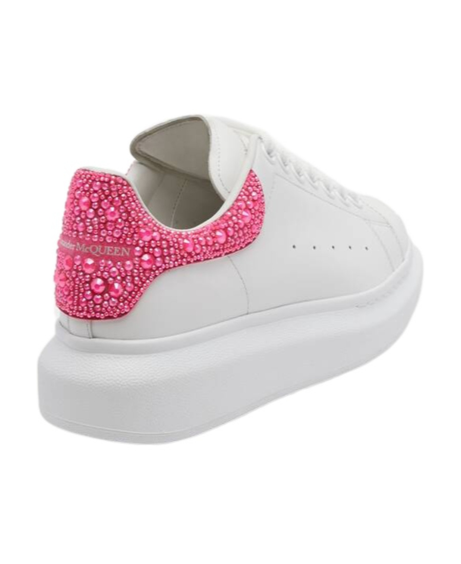 Alexander Mcqueen Oversized Leather Sneakers In White