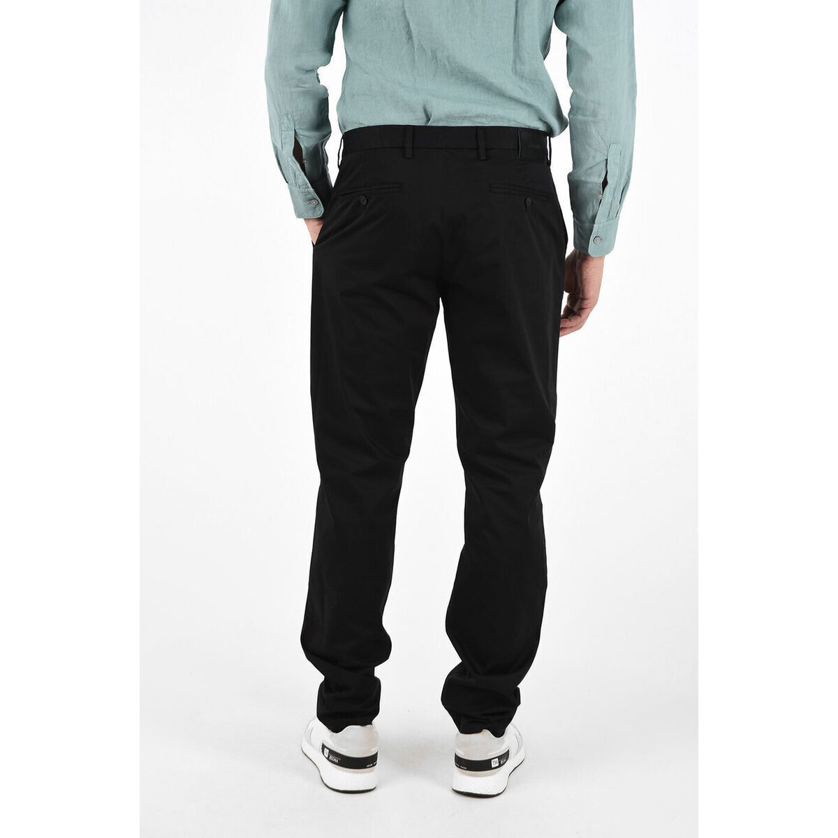Zegna Straight Casual Pants In Black