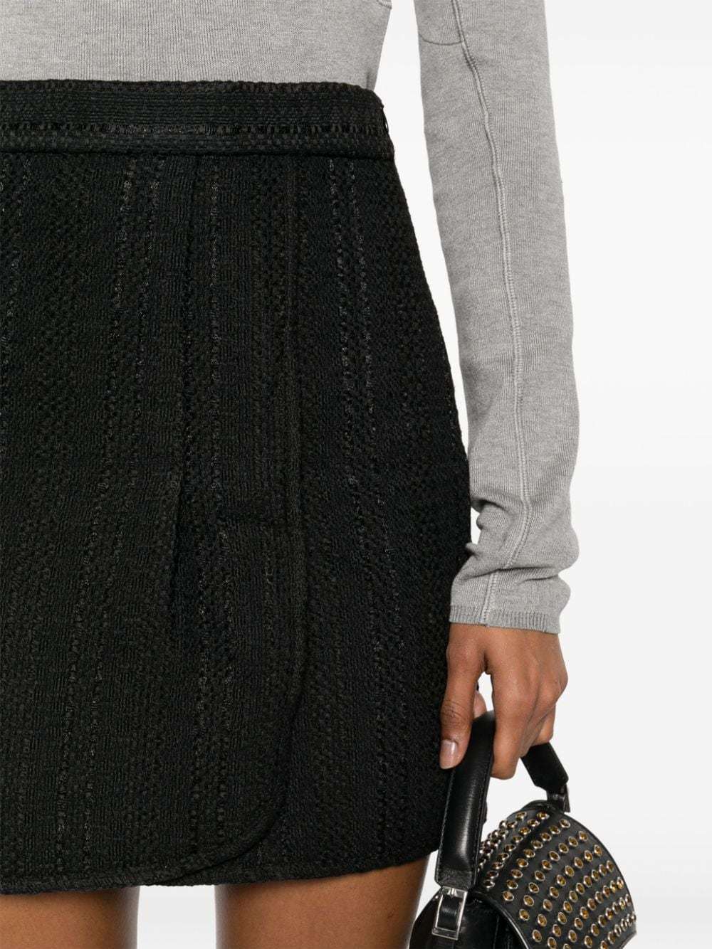 Iro Knitted Mini Skirt In Black