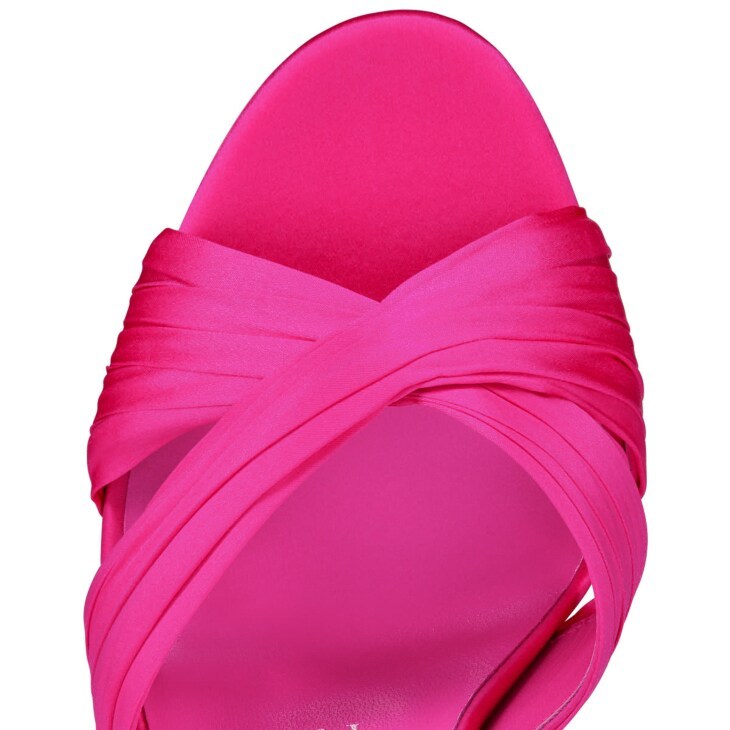 Christian Louboutin Nicol Is Back Crisscross Mule Sandals In Pink