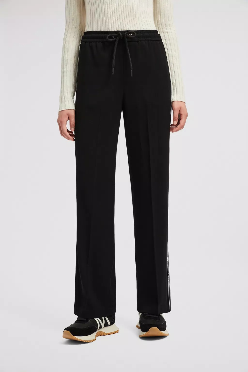 MONCLER SATIN TRACK PANTS 