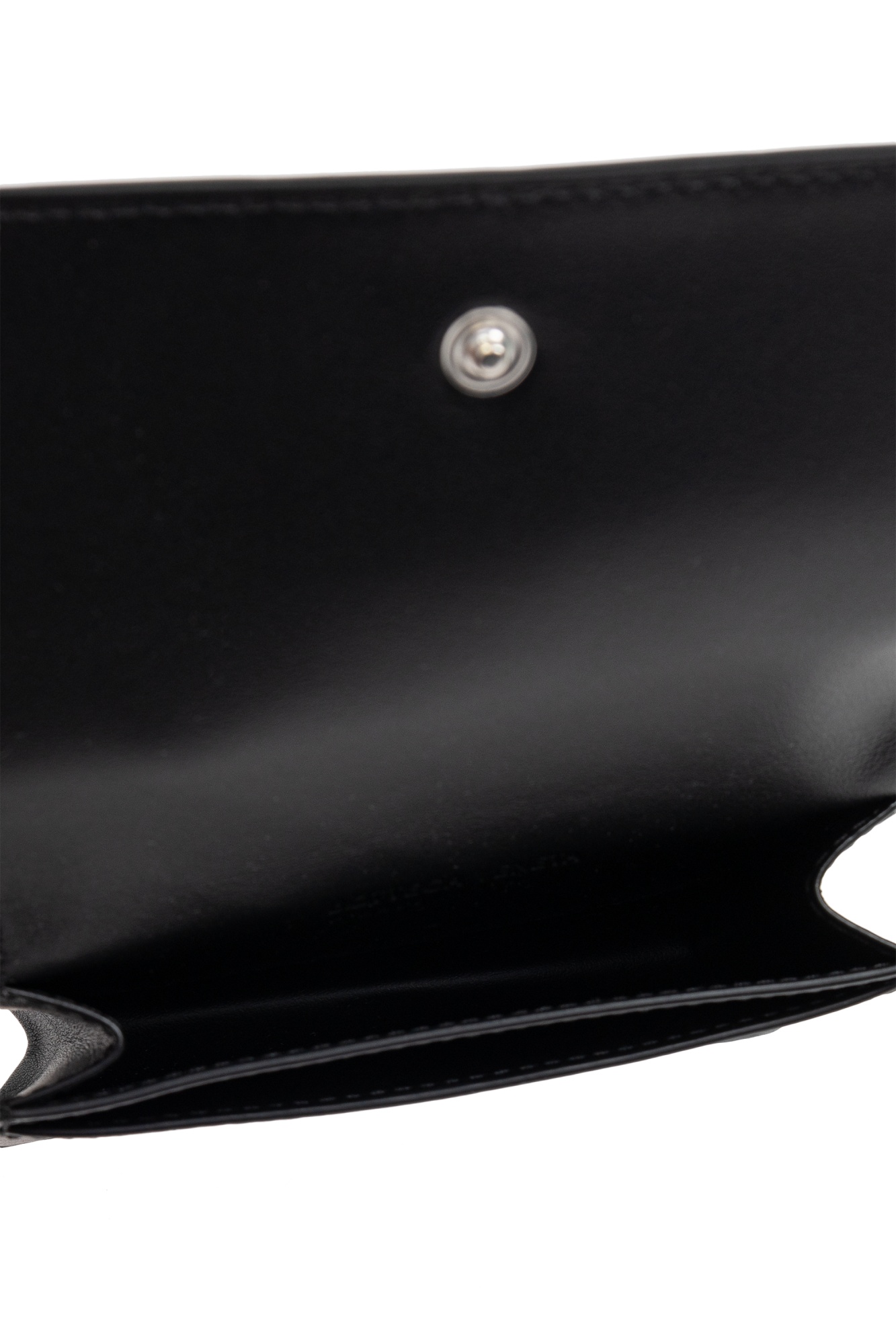 Bottega Veneta Woven Card Bag In Black