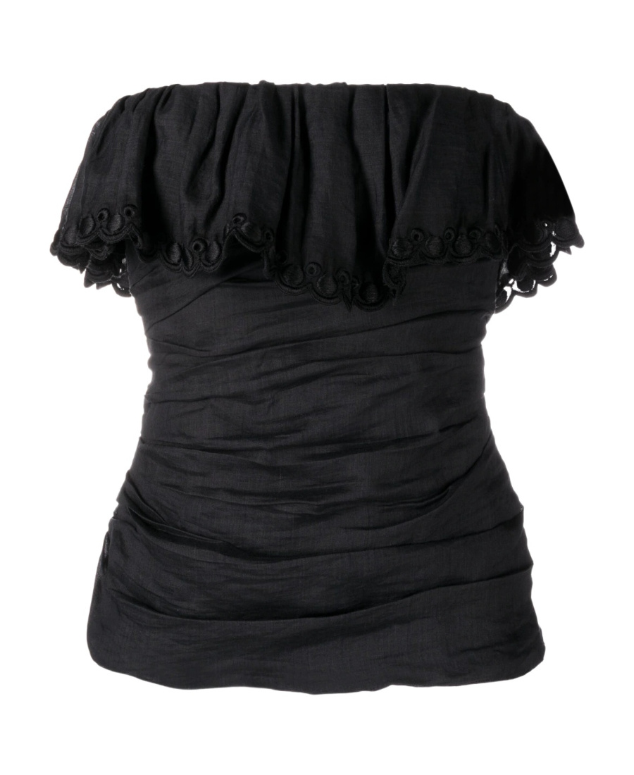 Isabel Marant Off-shoulder Ruched Top In Black