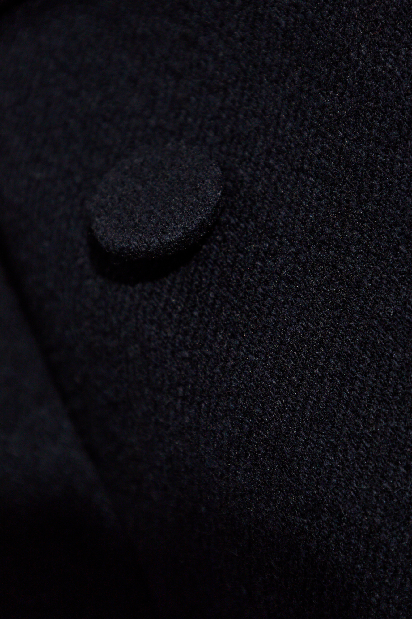 Dries Van Noten Wool Blend Double-breasted Coat In Black