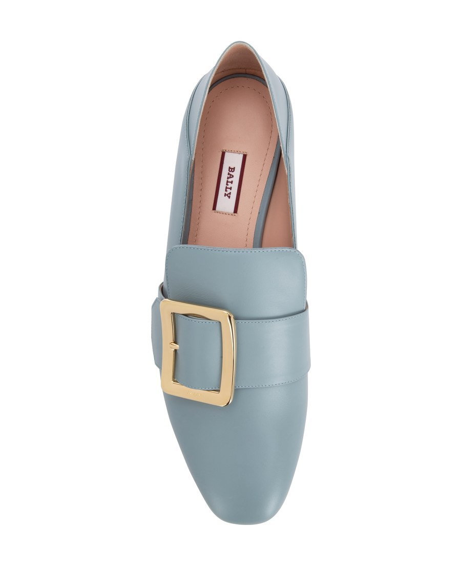 Bally Janelle Buckle Flat-soled Casual Shoes In Gray