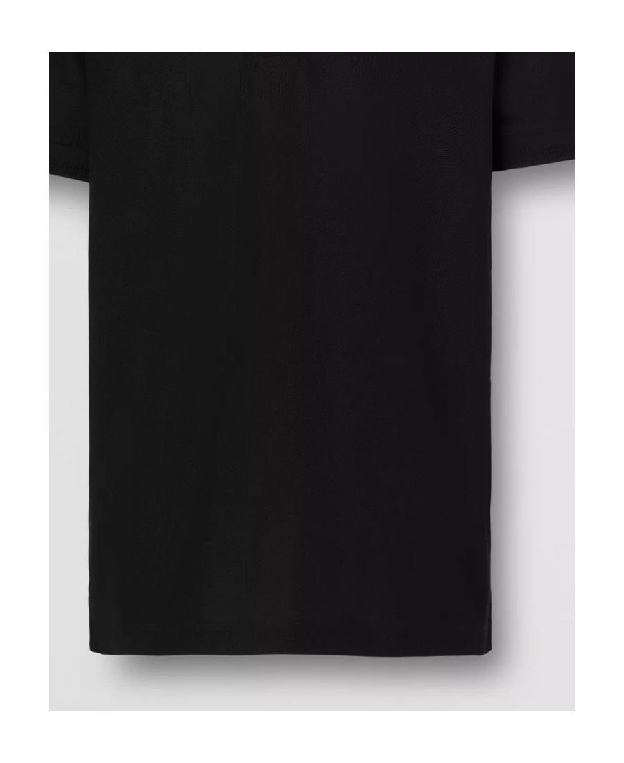 Burberry Eddie Short-sleeved Polo Shirt In Black