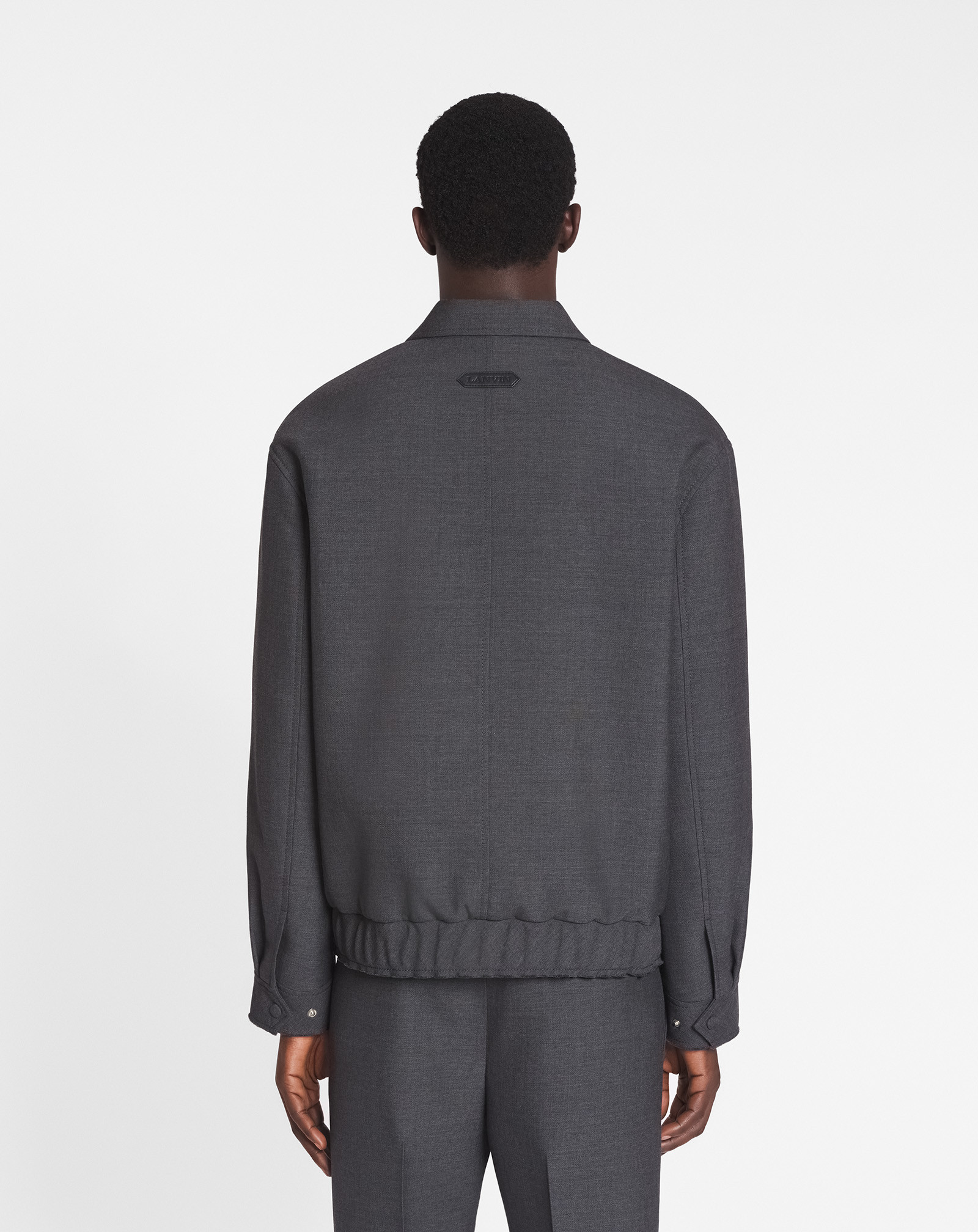 Lanvin Blouson Classique Zippé Pour Homme In Black