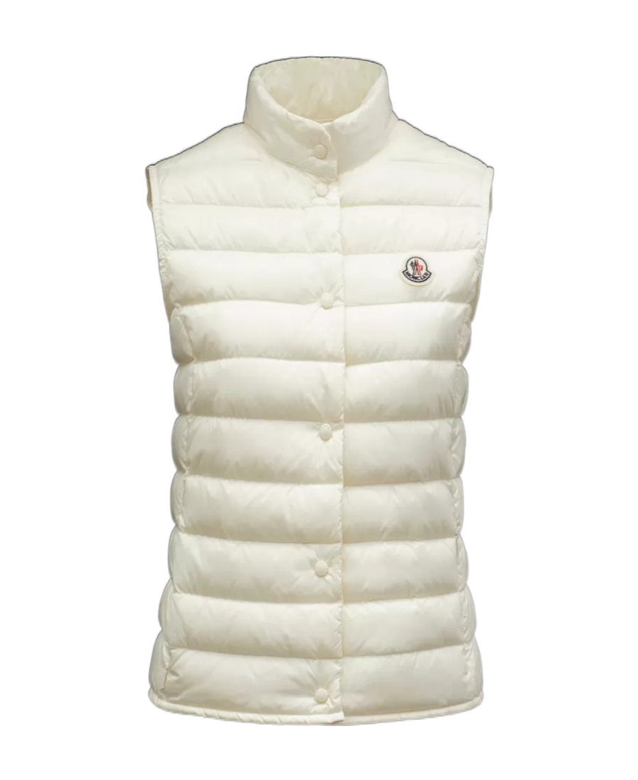 Moncler Igens Logo Patch Quilted Vest In White