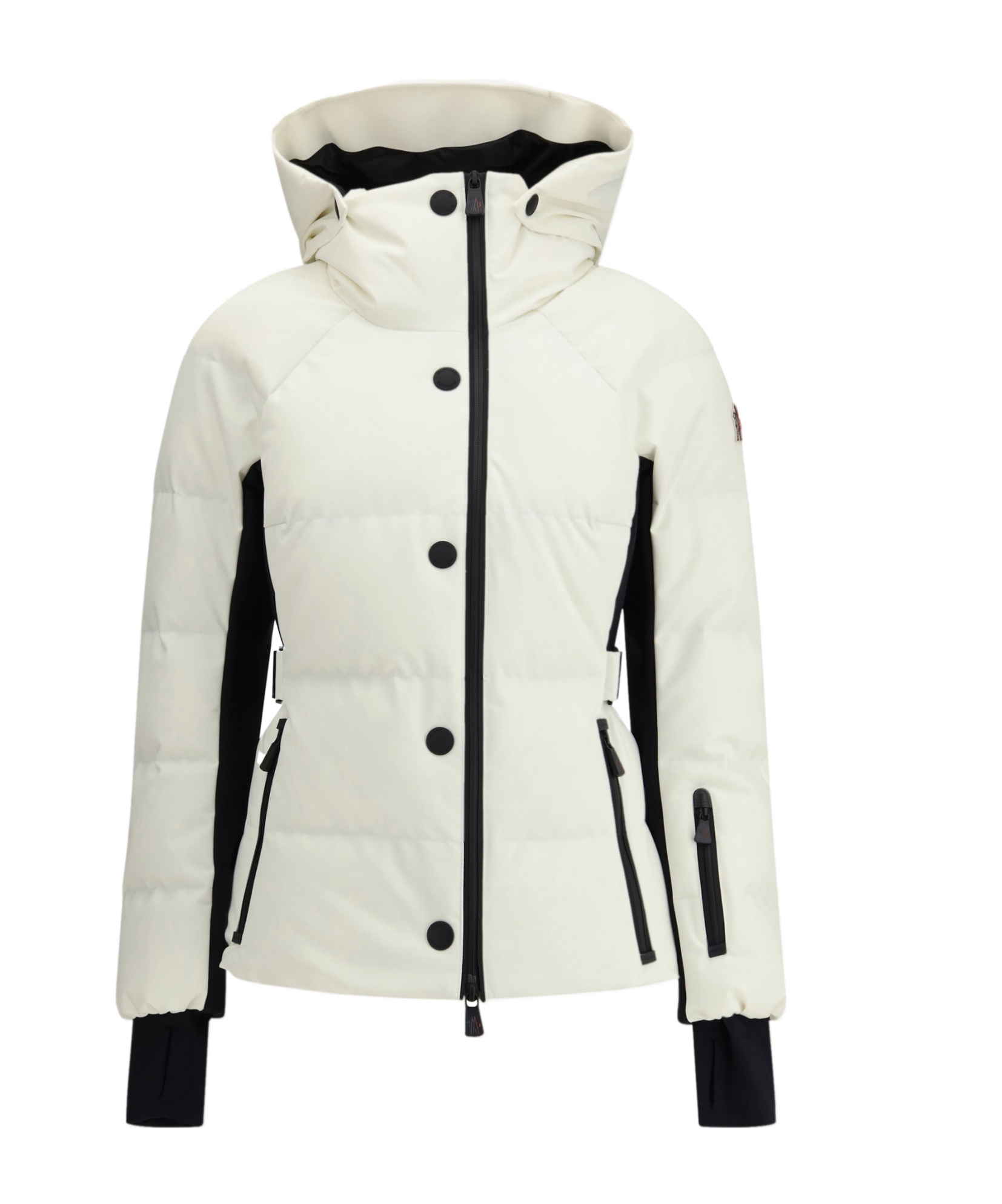 Moncler Grenoble Ivory Stretch Polyester Guyane Down Jacket In White