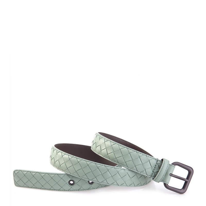 Shop Bottega Veneta Weave A Belt Of Detail In Green
