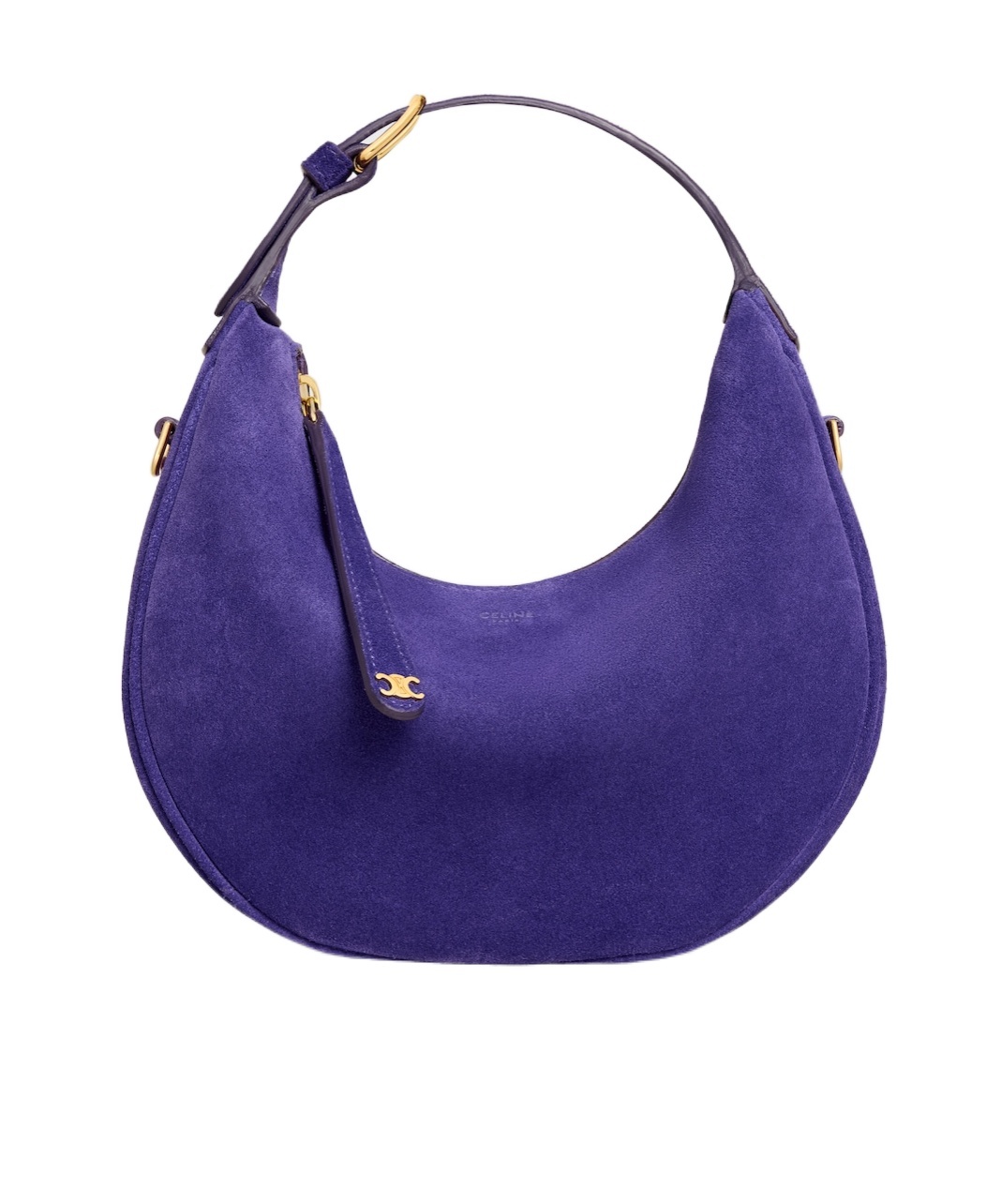 Celine Teen  Lulu In Suede Calfskin In Purple