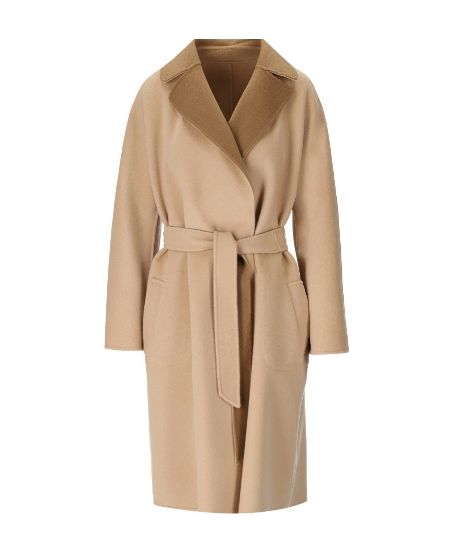 WEEKEND MAX MARA DOUBLE-SIDED COAT WITH WAIST AND LONG SLEEVES