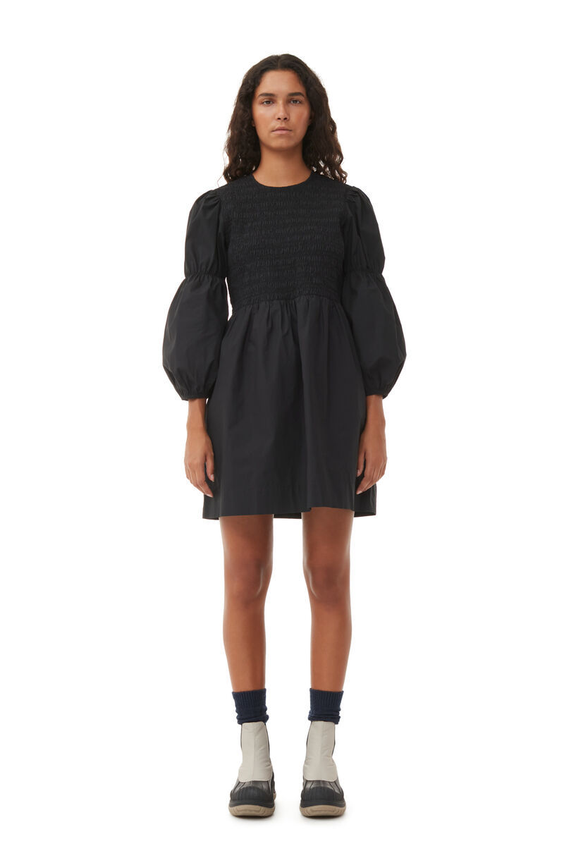 Ganni Outdoor Round Head Short Boots In Black