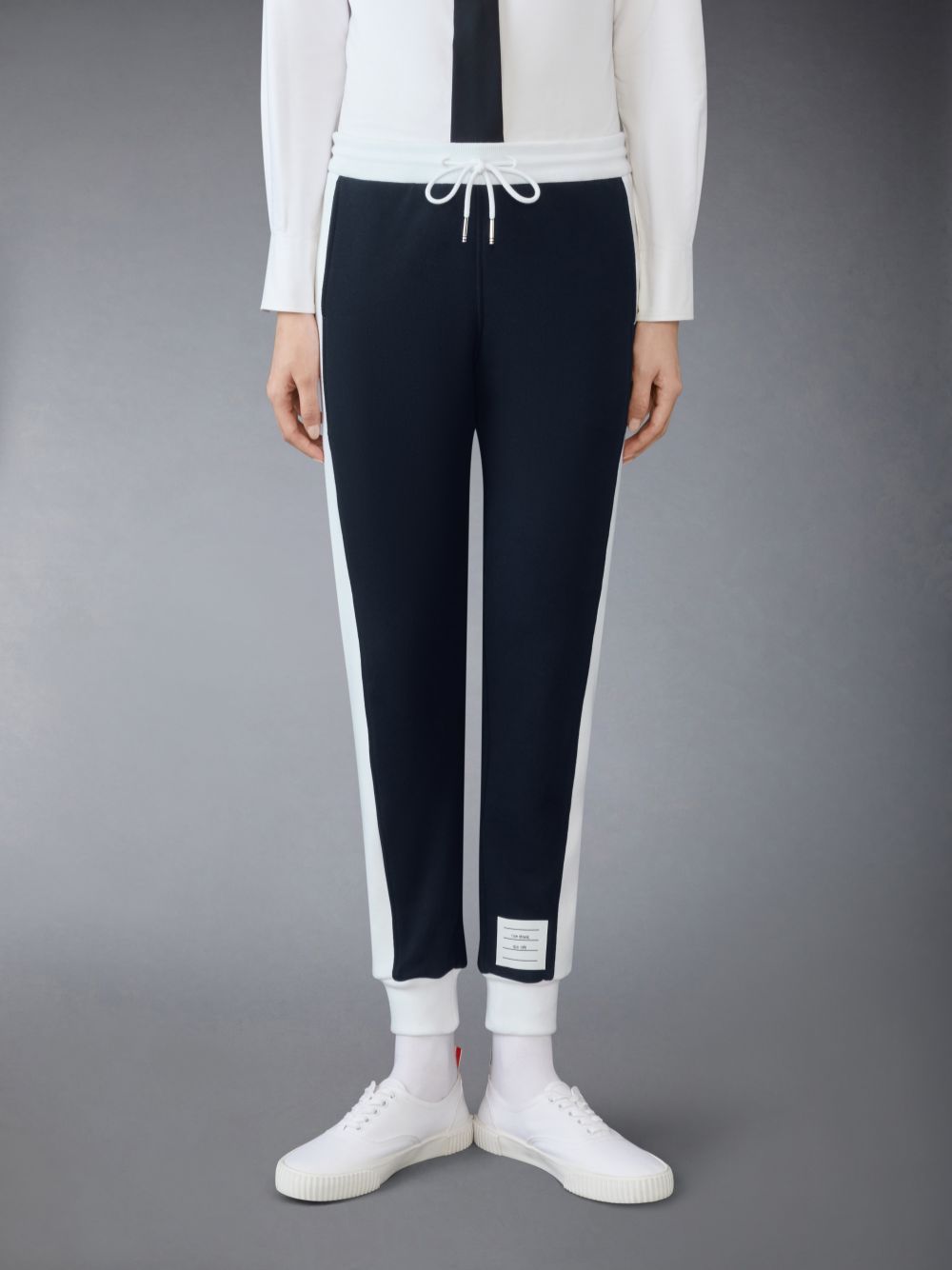 Thom Browne 4 Bar-stripe Track Pants In Blue