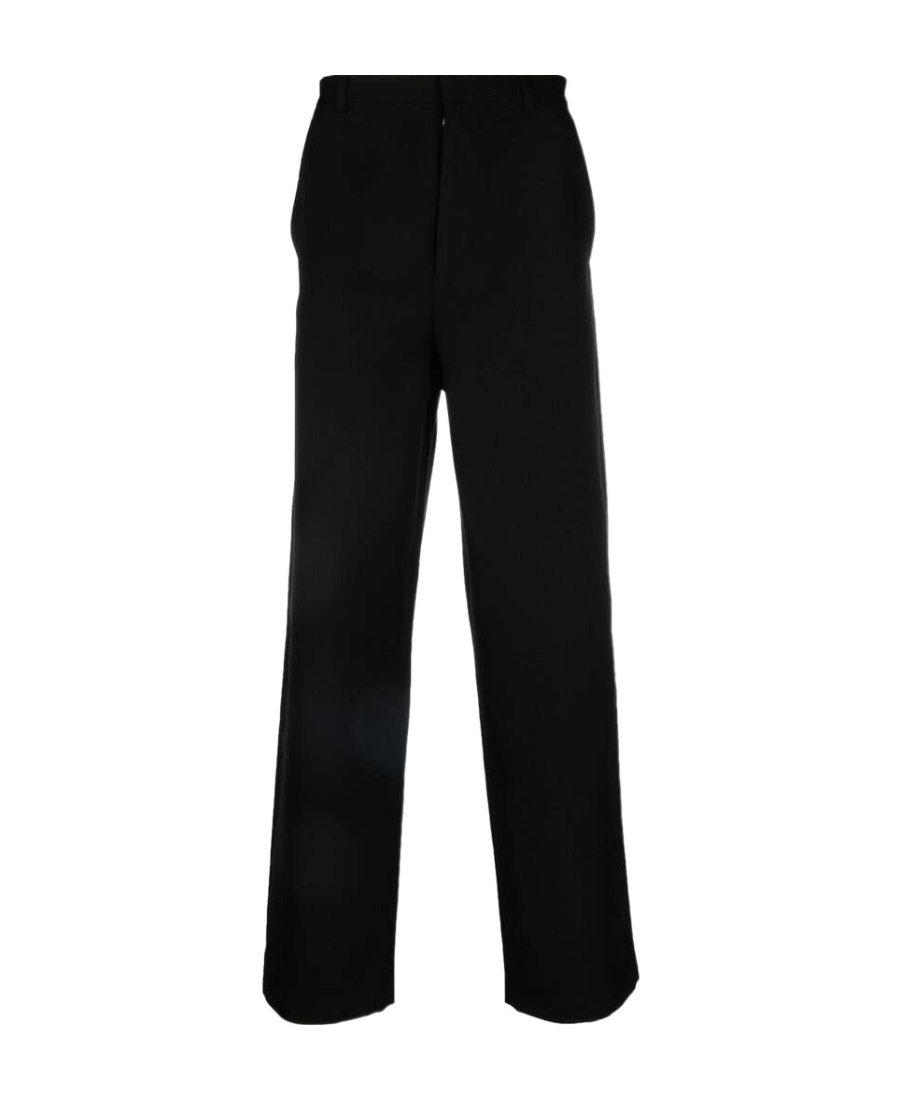 Acne Studios Straight Fit Cotton Jeans In Black
