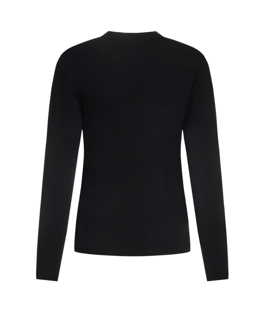 EMPORIO ARMANI LOGO T-SHIRT WITH LONG SLEEVES AND ROUND NECK 