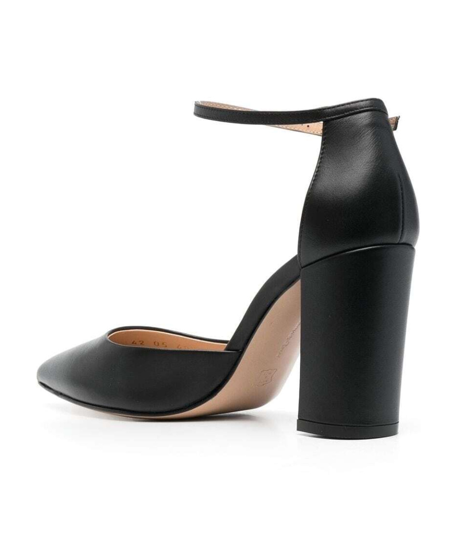 Gianvito Rossi Piper Anklet 100mm Leather Pumps In Black