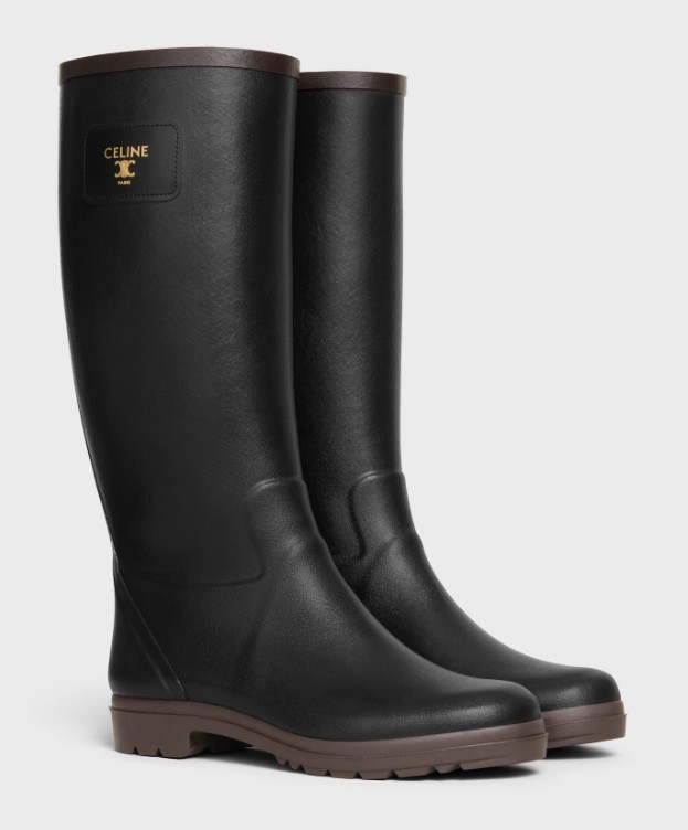 Celine Rain Boots In Black